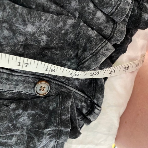 Torrid Black Acid Washed Super Soft Button Up Front Skater Skirt 2 2X 18/20 - Picture 8 of 8